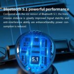 ⁦سماعة بلوتوث تاتش M10+ مكبر شاشة الموبايل VR-08⁩ - الصورة ⁦18⁩